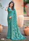 Tanya Vol 1 By Kashvi Dull Moss Viscose Daily Wear Saree Suppliers In India
